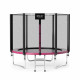 Батут 4FIZJO Classic 252 см Black/Pink із зовнішньою сіткою