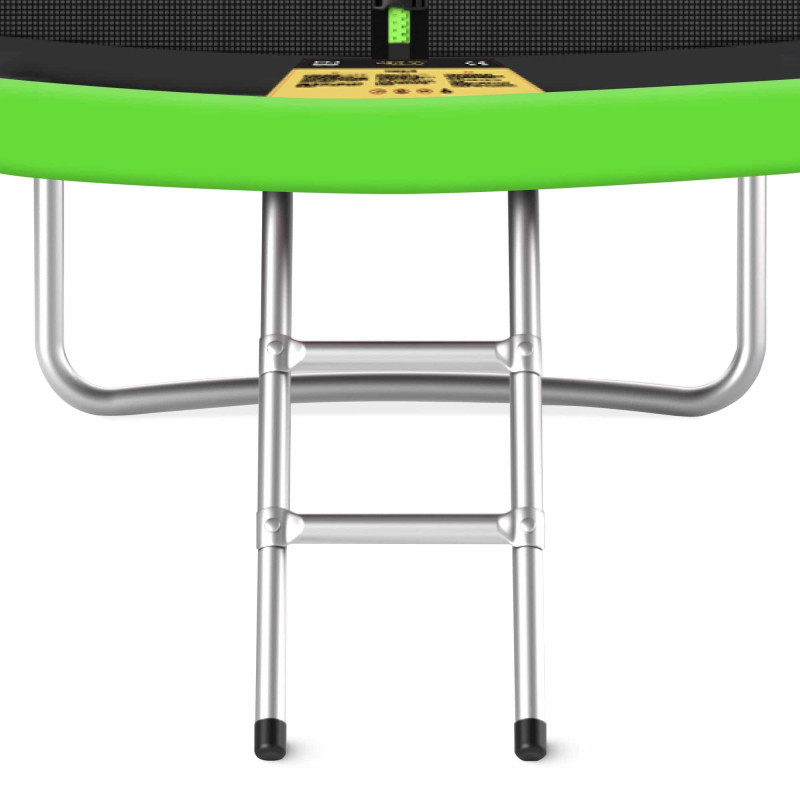 Батут с внутренней сеткой 4FIZJO PRO 16FT 496 см Black/Green (P-5907739319241)