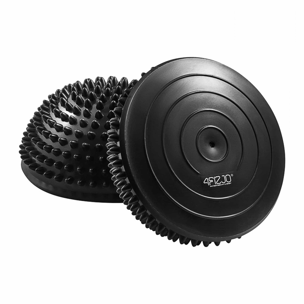 Півсфера масажна балансувальна 4FIZJO 16 см Black