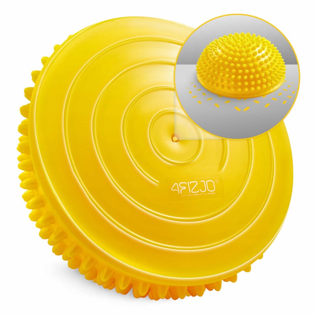 Полусфера массажная балансировочная 4FIZJO Balance Pad 16 см 2 шт массажер для ног, стоп Yellow (P-5907739310460)