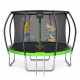 Батут 4FIZJO PRO 374 см Black/Green с внутренней сеткой