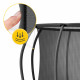 Батут 4FIZJO PRO 374 см Black/Green с внутренней сеткой