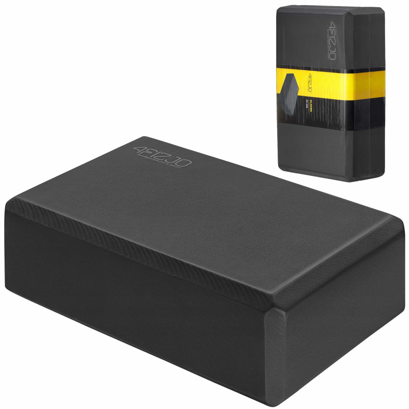 Блок для йоги 4FIZJO 23 x 15 x 7.6 см Black (P-5907222931387)
