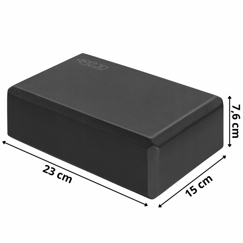 Блок для йоги 4FIZJO 23 x 15 x 7.6 см Black (P-5907222931387)