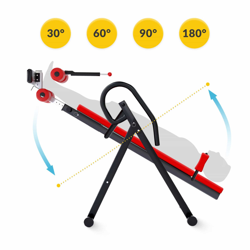 Стіл інверсійний 4FIZJO Black/Red (P-5905973401944)