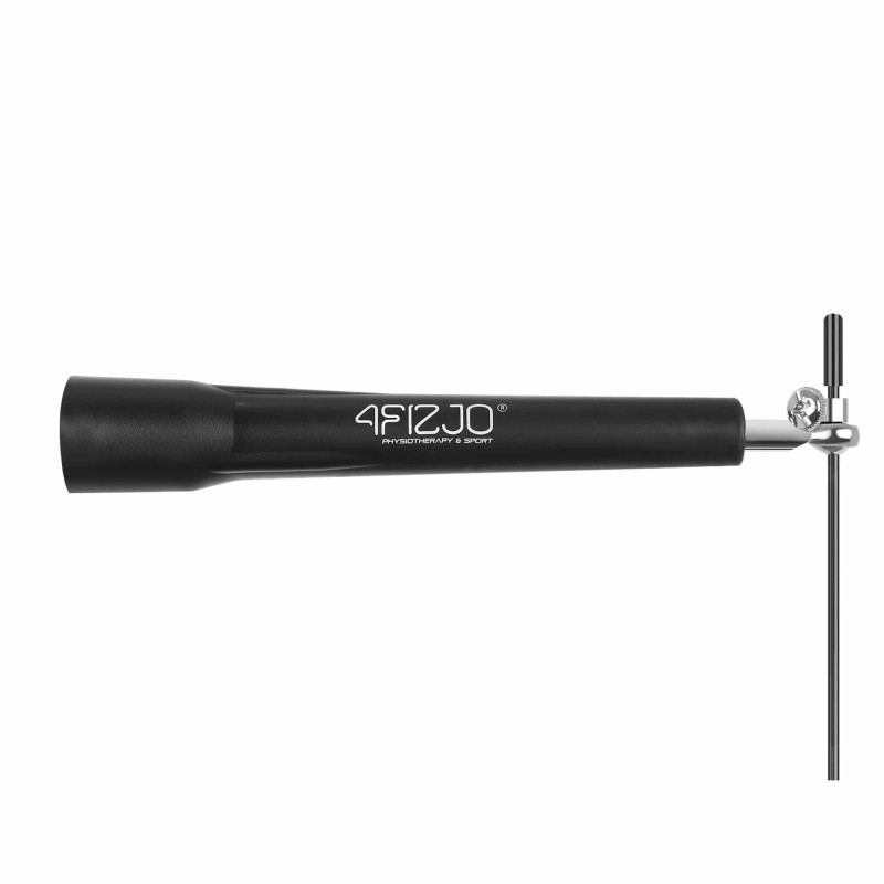 Скакалка швидкісна для кросфіту 4FIZJO Standard+ чорна