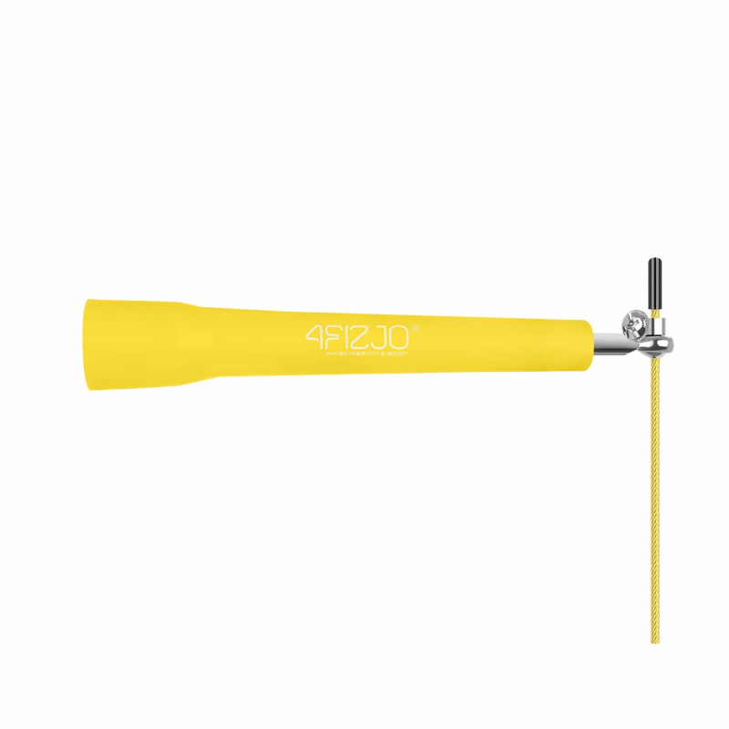 Скакалка швидкісна для кросфіту 4FIZJO Standard+ жовта