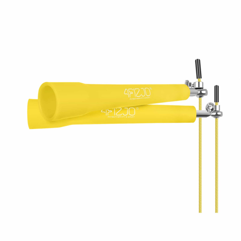 Скакалка швидкісна для кросфіту 4FIZJO Standard+ жовта