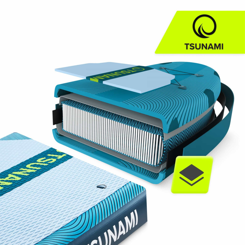 Надувна SUP дошка TSUNAMI PRO 350 см з веслом T15 (P-5905973405638)