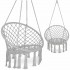 Кресло-качалка 4FIZJO Boho Dream 80 см подвесное, плетеное Grey (P-5905973404525)
