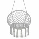 Кресло-качалка 4FIZJO Boho Dream 80 см подвесное, плетеное Grey (P-5905973404525)