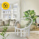 Кресло-качалка 4FIZJO Boho Dream 80 см подвесное, плетеное Grey (P-5905973404525)