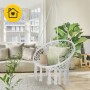 Крісло-гойдалка 4FIZJO Boho Dream 80 см підвісна, плетена Grey (P-5905973404525)