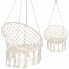 Кресло-качалка 4FIZJO Boho Dream 80 см подвесное, плетеное Beige (P-5905973404518)