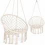 Кресло-качалка 4FIZJO Boho Dream 80 см подвесное, плетеное Beige (P-5905973404518)
