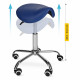 Стул для мастера 4FIZJO Ergo регулируемый, без спинки, на колесиках Blue (P-5907739319616)