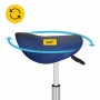Стул для мастера 4FIZJO Ergo регулируемый, без спинки, на колесиках Blue (P-5907739319616)