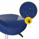 Стул для мастера 4FIZJO Ergo регулируемый, без спинки, на колесиках Blue (P-5907739319616)