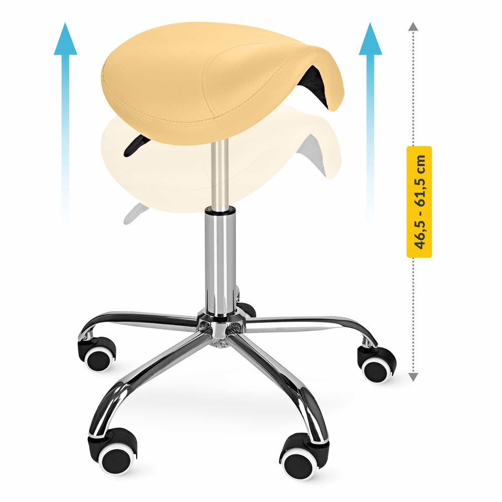 Стілець для майстра 4FIZJO Ergo регульований, без спинки, на коліщатах Beige (P-5907739319623)