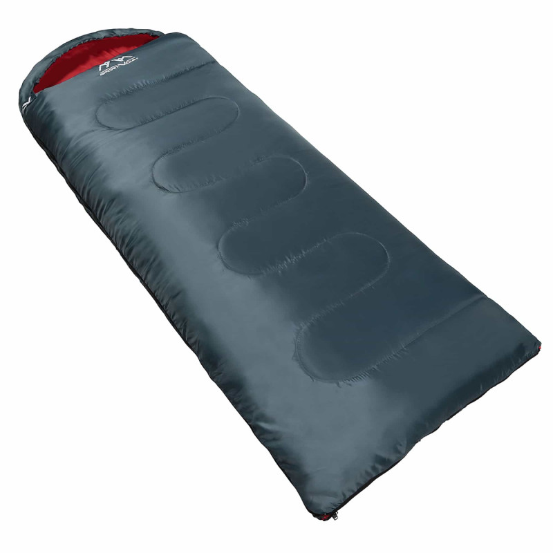 Спальний мішок (спальник) ковдра SportVida SV-CC0063 +2 ...+21°C R Navy Green/Red