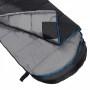 Спальный мешок (спальник) одеяло SportVida SV-CC0073 -3 ...+21°C L Black/Grey