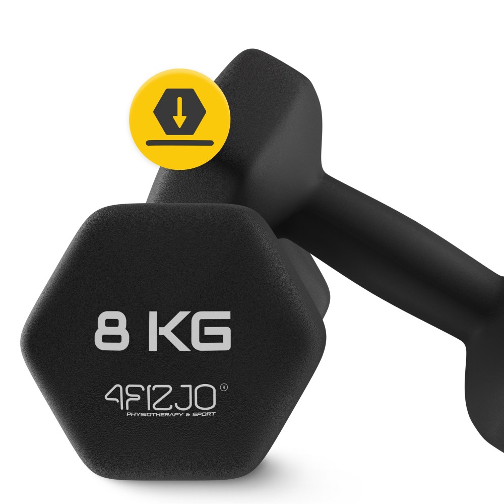 Виниловые гантели 4FIZJO Classic 2 x 8 кг (P-5905973403214)