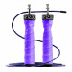 Скакалка швидкісна для кросфіту 4FIZJO Speed Rope PRO+ фіолетова