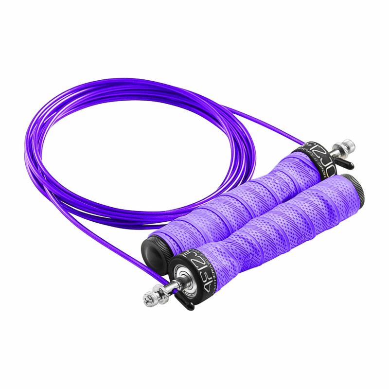 Скакалка швидкісна для кросфіту 4FIZJO Speed Rope PRO+ фіолетова