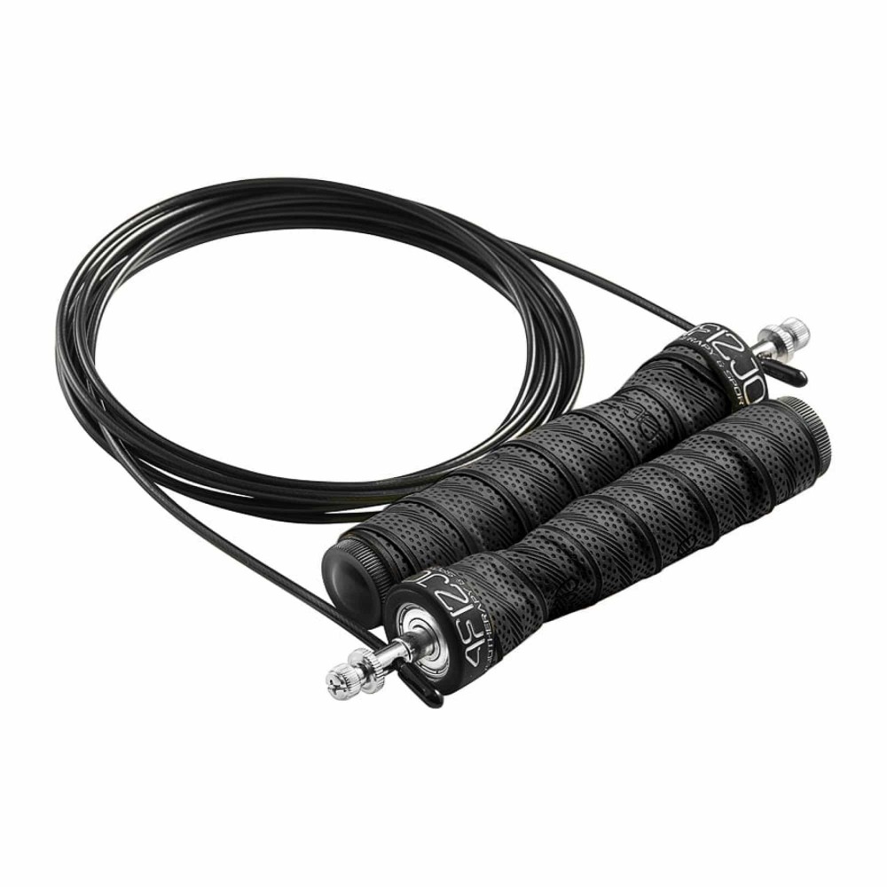 Скакалка швидкісна для кросфіту 4FIZJO Speed Rope PRO+ чорна