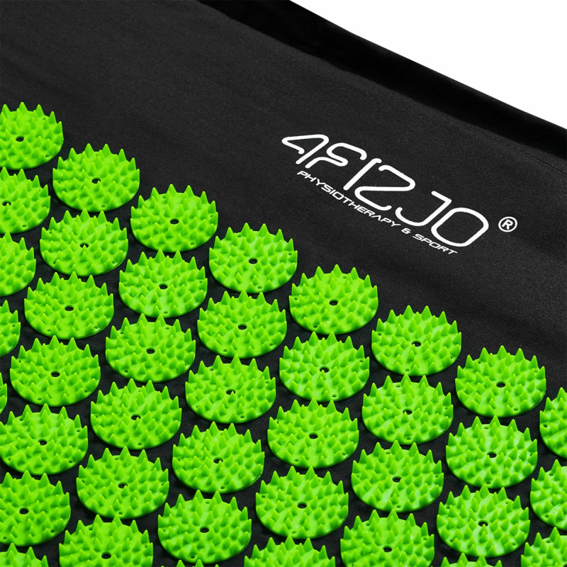 Коврик акупунктурный 4FIZJO Classic Mat Аппликатор Кузнецова Black/Green