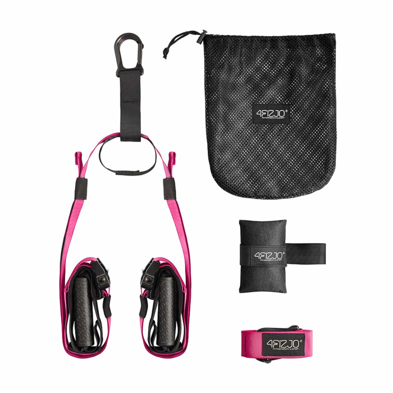 Петли для функционального тренинга 4FIZJO TRX Black/Pink (P-5907739314109)