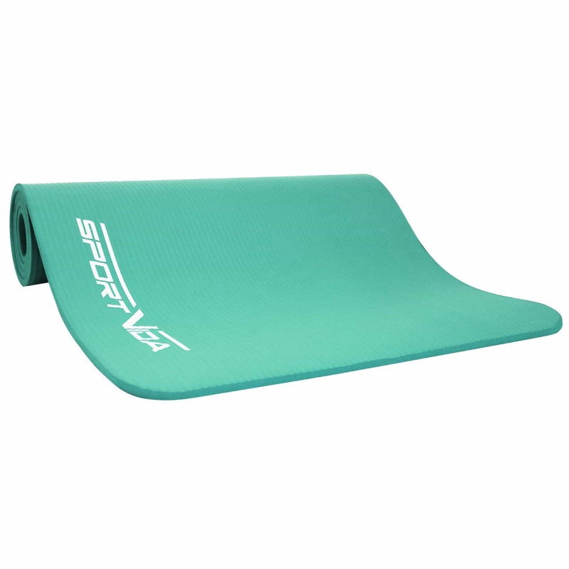 Коврик (мат) спортивный SportVida NBR 180 x 60 x 1 см для йоги и фитнеса SV-HK0067 Mint