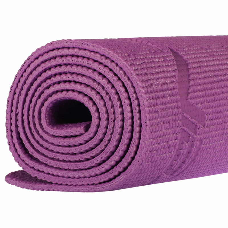 Мат для йоги и фитнеса SportVida PVC 6 мм Violet