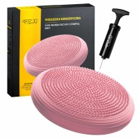 Балансировочная подушка-диск 4FIZJO MED+ 33 см сенсомоторная, массажная Pink (P-5907739313829)