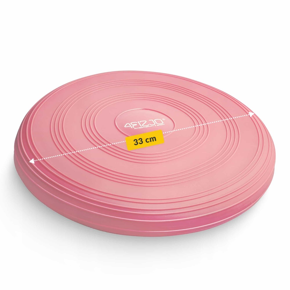 Балансировочная подушка-диск 4FIZJO MED+ 33 см сенсомоторная, массажная Pink (P-5907739313829)