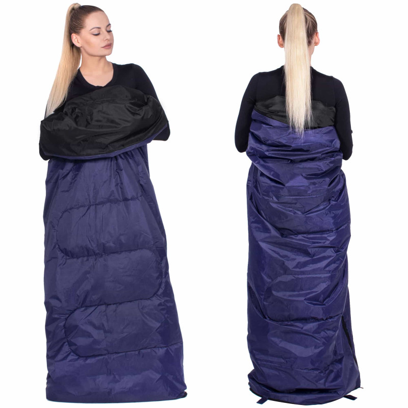 Спальний мішок (спальник) Springos 2 в 1 CS0045 +10 ...+25 °C R Blue/Black