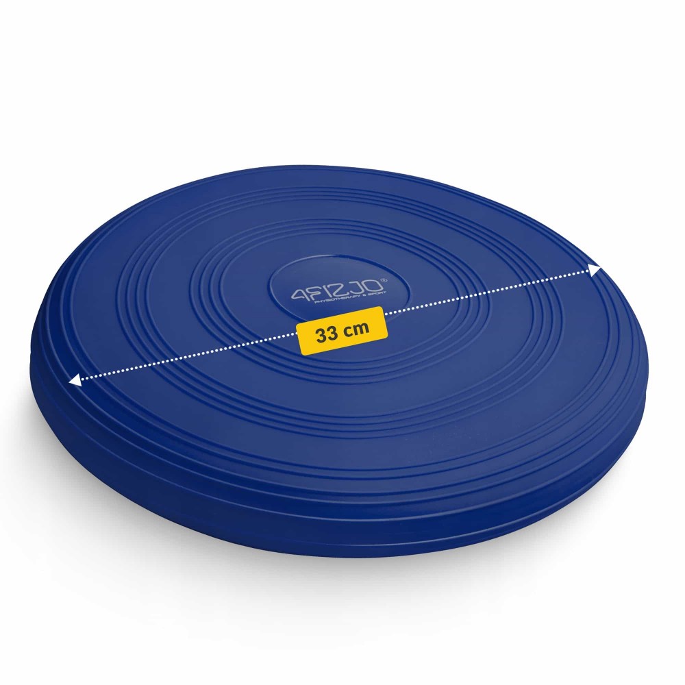 Балансировочная подушка-диск 4FIZJO MED+ 33 см сенсомоторная, массажная Blue (P-5907739312655)