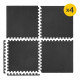 Мат-пазл (ласточкин хвост) 4FIZJO Mat Puzzle EVA 120 x 120 x 1 cм Black (P-5907222931011)