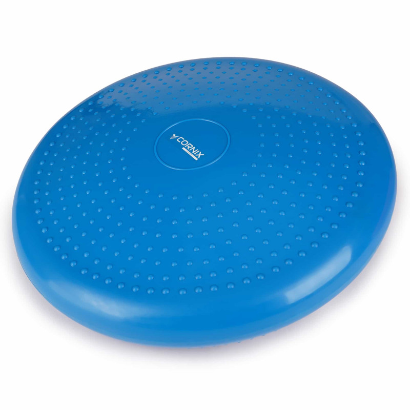 Балансировочная подушка-диск Cornix 33 см (сенсомоторная) массажная XR-0054 Blue