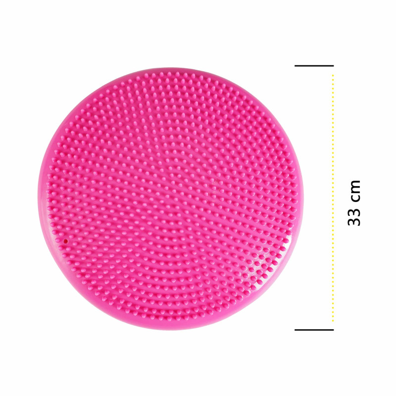 Балансировочная подушка-диск Cornix 33 см (сенсомоторная) массажная XR-0055 Pink