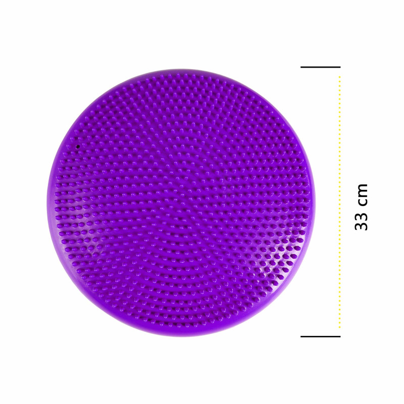 Балансировочная подушка-диск Cornix 33 см (сенсомоторная) массажная XR-0056 Violet