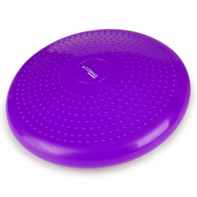 Балансировочная подушка-диск Cornix 33 см (сенсомоторная) массажная XR-0056 Violet