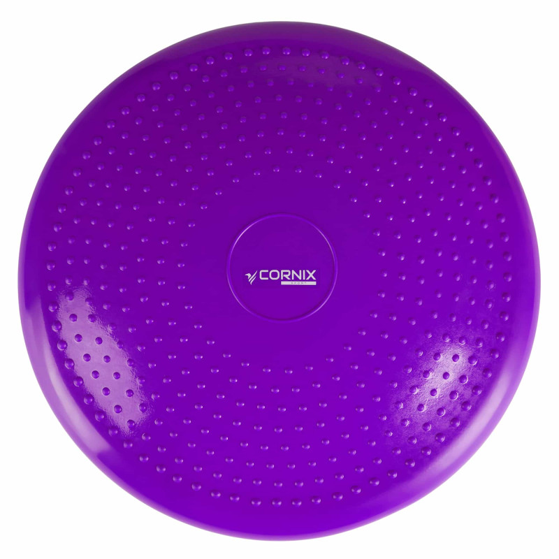 Балансировочная подушка-диск Cornix 33 см (сенсомоторная) массажная XR-0056 Violet