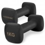Виниловые гантели Cornix Square 2 x 1 кг XR-0406 Black