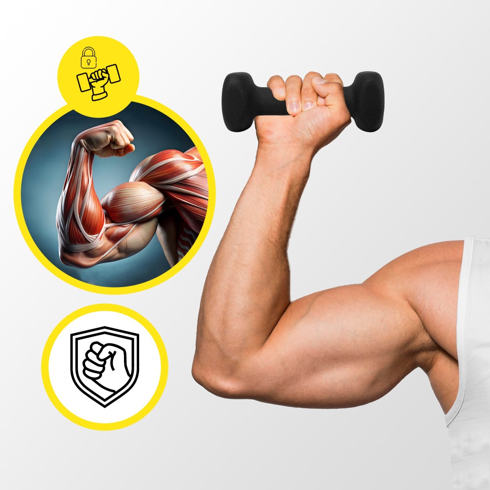 Виниловые гантели Cornix Square 2 x 1 кг XR-0406 Black