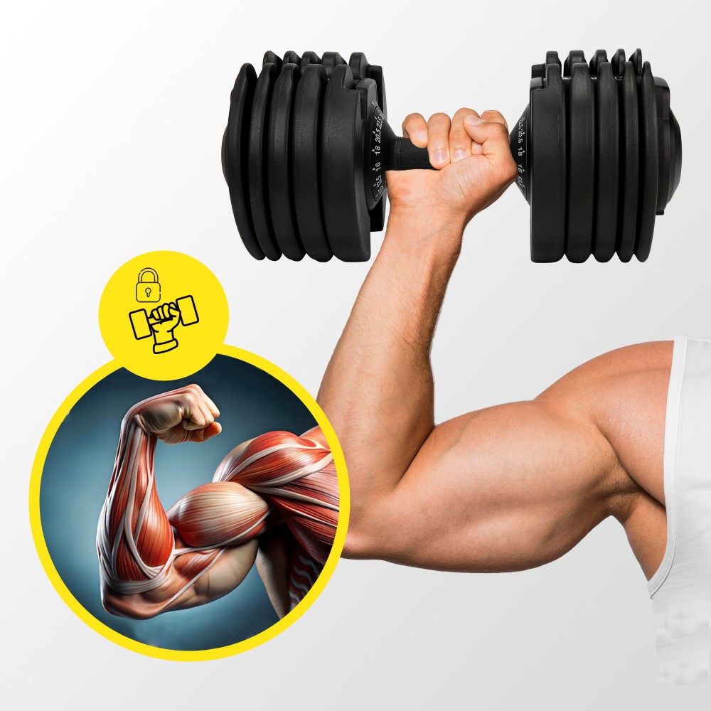 Гантель с регулируемым весом Cornix 2,5–24 кг XR-0405 Black