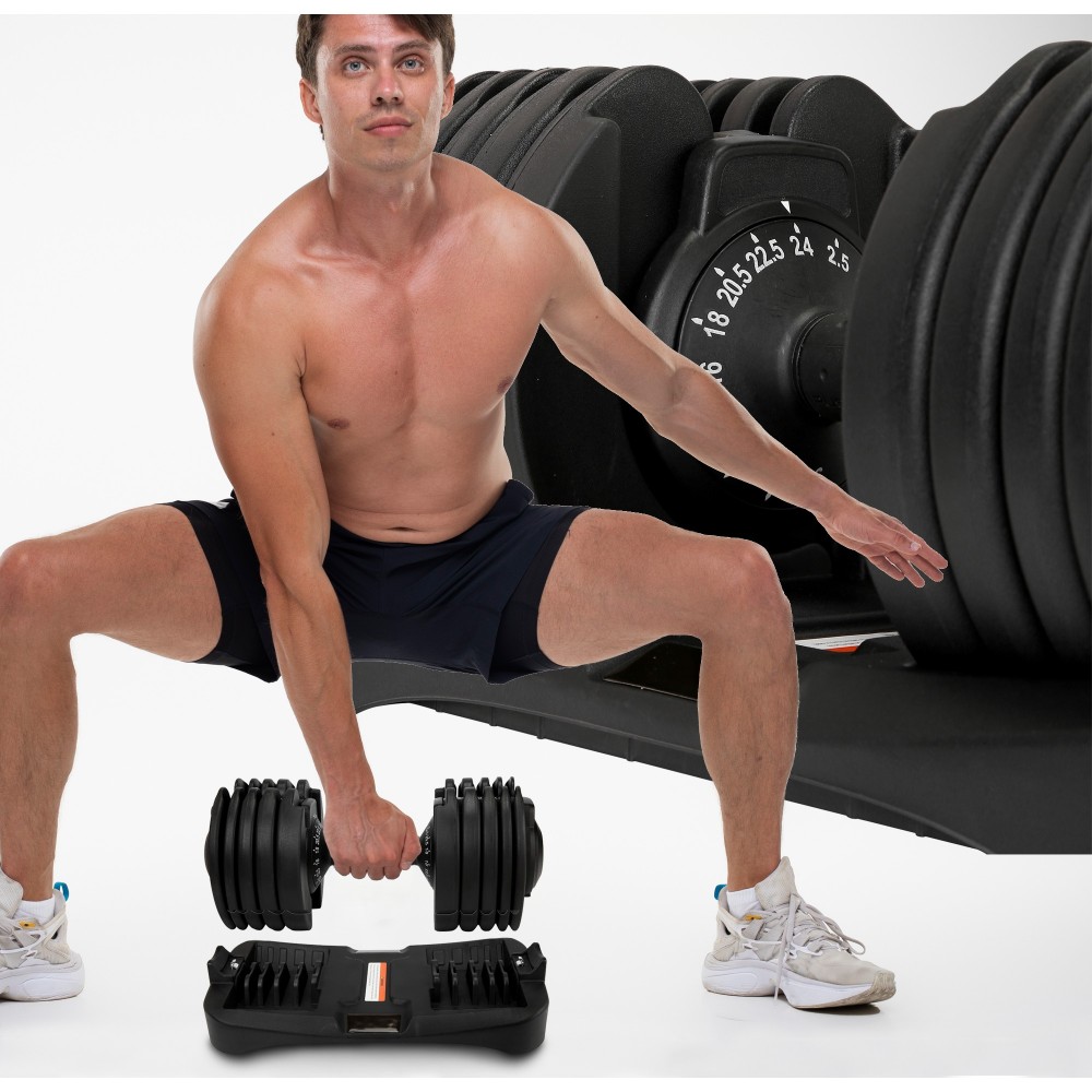 Гантель с регулируемым весом Cornix 2,5–24 кг XR-0405 Black