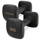 Гантелі вінілові Cornix Square 2 x 5 кг XR-0410 Black