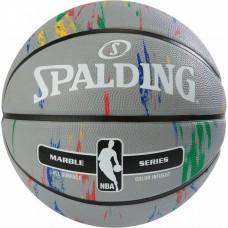 Баскетбольний м'яч Spalding NBA Marble Outdoor Grey/Multi-Color Розмір 7