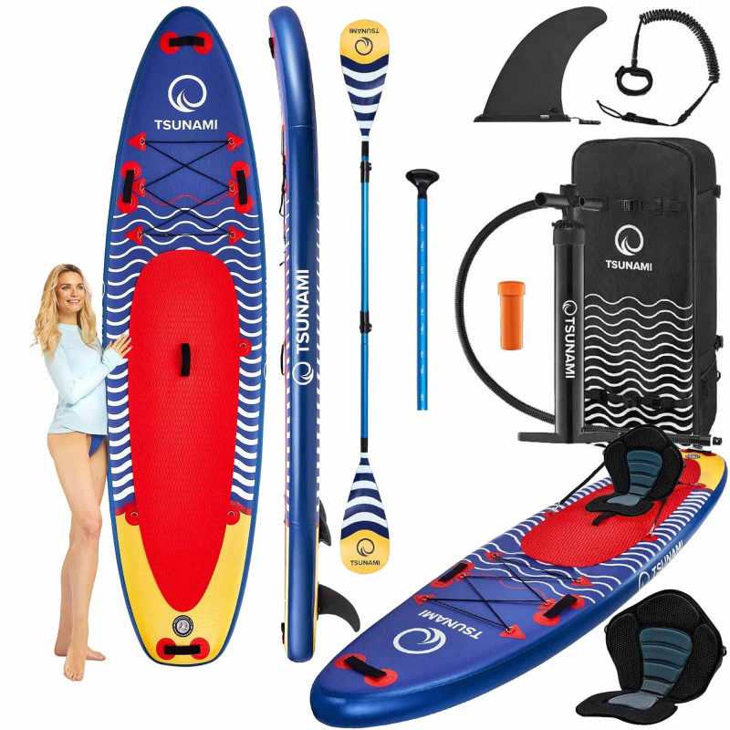 Надувная SUP доска TSUNAMI 350 см с веслом Wave T04 (P-5907739314239)